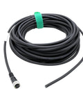 Beefy M12 A Coded 4 Pin Female Shielded Cable For Actuator Sensor Encoder Open Wire Lead Built For Industrial Automation DeviceNet CANopen IO Link Profibus Fieldbus 15 Meter Length For Vision Systems And Machinery