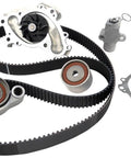 19253891 Timing Belt And Water Pump Service Kit Genuine OEM Factory Direct Fitment Replacement Set For Cool Engines Keeps Your Ride Solid And Reliable During All Road Trips Save Serious Bucks On Shop Bills By Doing The Swap Yourself Fast. black timing belt kit with water pump, pulleys, tensioner and gasket