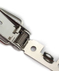 Close-up of 2 Pack 58mm Spring Loaded Latch Catch Toggle Stainless Steel Safety Security Hardware Fitting Duckbill Tensionlock Hasp For Cabinets