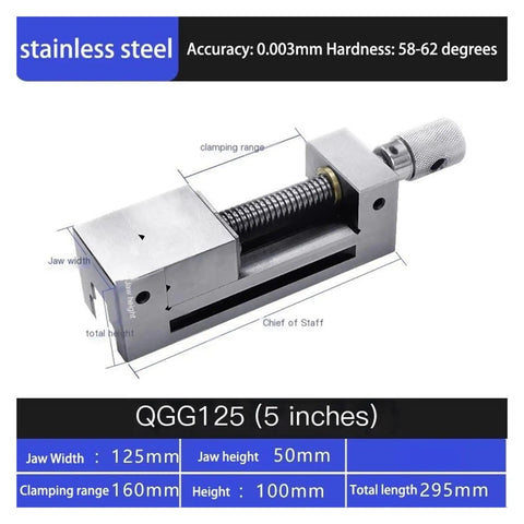 Heavy Duty Stainless Steel Right Angle Table Vise Pliers With Swappable Jaws And Dang Tough Grip For Cnc Projects And Fast Manual Clamping 36Mm Jaw Capacity A Real Shop Workhorse side view showing dimensions and details.