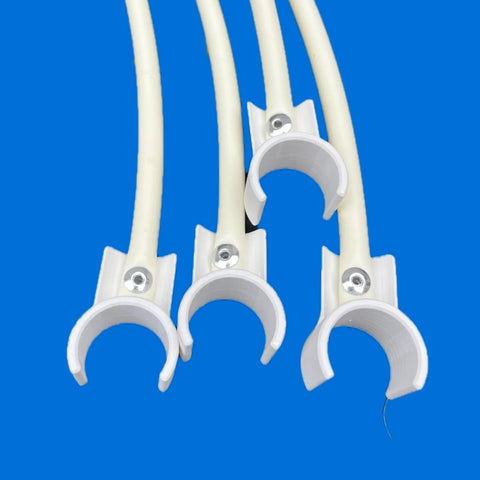 Clip On Weave Pole Guide Wires Set Of Four For Dog Agility Training Only Fit Homemade Poles Made From Factory Labeled Three Quarter Inch PVC Pipe USA Made