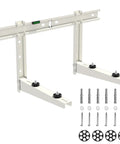 Heavy Duty Mini Split Wall Mount Bracket For 9000 To 18000 Btu AC Heat Pump Systems with hardware and sturdy steel construction