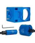 Pro Grade Door Lock Installation Kit With No Sweat Adjustable Guide Jig And Dual Hole Saw Set Plus Hex Key for wood doors
