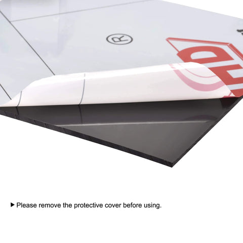 UHMW Polyethylene Sheet 6.1 X 8 X 0.08 Inches Black Pack Of 2 built tough with protective cover partially removed
