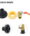 Rock Solid One Half Inch Brass Ball Valve With Bsp Male Threads For Water Line Connections Built Tough For Long Haul Performance And Super Easy Diy Installation parts including valve and fittings.