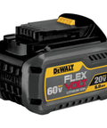 FlexVolt 20V 60V Max Lithium Ion Battery 6.0Ah DCB606 with rugged build and LED display for cordless tools