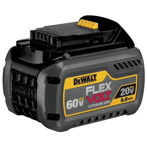 FlexVolt 20V 60V Max Lithium Ion Battery 6.0Ah DCB606 with rugged build and LED display for cordless tools
