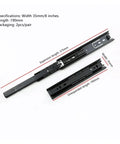 35 To 45mm Small Drawer Slide Fold Three Section Ball Bearing Guide Rail Track for narrow cabinets, unexpanded 190mm length
