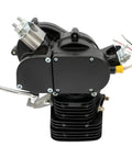 110cc Bicycle Engine Kit For 26 To 28 Inch Bikes, 2 Stroke Gas Motorized Conversion Kit, close-up of black engine profile