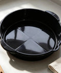 Heavy Duty 6 Liter Square Oil Drain Pan With Long Spout For Garage Home Mechanics And Workshop Deep Basin To Catch Engine Lube Mess Free, flat black design.