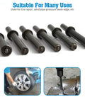 Heavy Duty Smoothing Pneumatic Air Rivet Hammer Tools Kit 7 Piece Set For Quick Riveting Rugged 40RC Steel showing 6 chisels