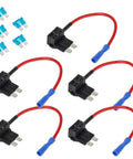 Add A Circuit Fuse Tap Piggy Back Blade Holder Plug Socket 12V 24V Car Pack Of 5 For Dash Cam Alarm GPS And Phone Charger