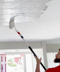 Person using 9 Inch Drywall Compound Roller For Taped Seams And Skim Prep, Pro Grade High Performance Tool For Quick Coverage On Ceilings