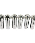 Six Piece R8 Collets Set for CNC Milling 1/8 to 3/4 Inch, Precision Ground Hardened and Ground Mill Chuck Holder Kit
