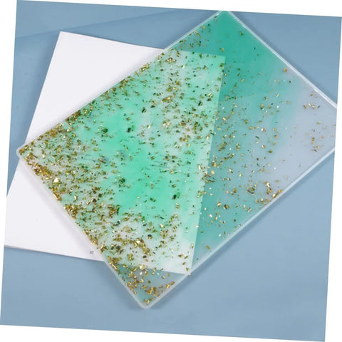Top Shelf 2Pc Silicone Craft Resin Mats For DIY Epoxy Casting Projects And Custom Home Table Decor Or Writing Board Creations With Durable Non Stick Surface