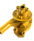 Heavy Duty Water Pump For Komatsu Engines 2D94 3D94 4D94 Model, durable yellow metal cooling component for direct swap replacement.