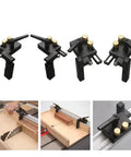 Heavy Duty Aluminum Miter Track Stop For Router Table with adjustable 19mm T Slot Limiter, set of four with use examples
