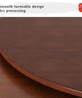 Smooth surface of Premium Heavy Duty Lazy Susan Rotating Turntable Serving Tray showing arc edge design for stability.