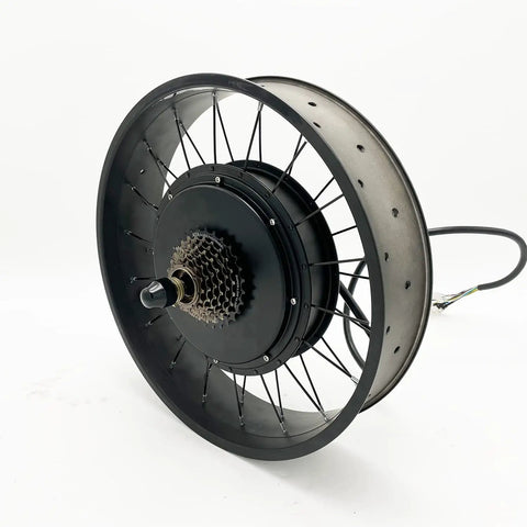 Beefy 3000W Fat Bike Motor Kit 48V to 72V With 60A Sine Wave Controller, Fits 20, 24, 26 Inch Fat Tires 4.0, Dropout Width 190mm, Built to Tackle Hills and Rough Trails on Any Terrain