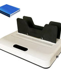 Quick Heat Thermal Binding Machine For Office Docs No Preheat Needed 3 Minute Melt Settings Auto Clamp Fan Cooling Fast Bind For Reports Contracts Proposals And File Binders, white base with blue book