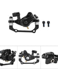Beefy Mechanical Disc Brake Kit For Mountain Bikes And Road Cycles Featuring Tough Front Rear Calipers With Premium Aluminum Build and smooth heat venting, showing dual calipers.