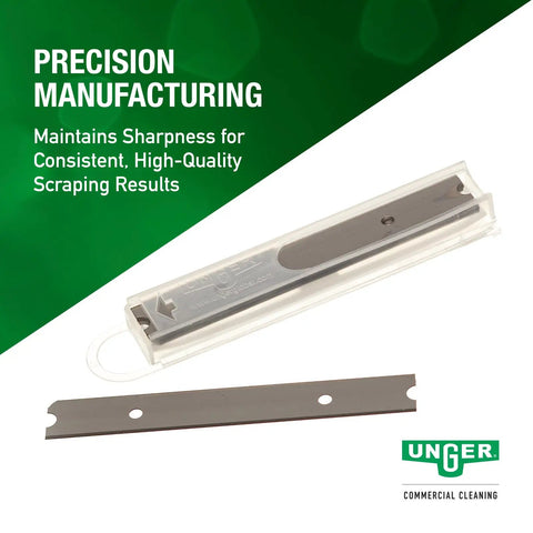 4 Inch Reversible Carbon Steel Scraper Blades For Light Duty Scrapers With Dual Edges Razor Edge For Paint Tape And More