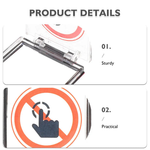 Clear Power Button Guard For PCs And Home Appliances No Brainer Dustproof Switch Protector product details image