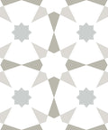 Stellar Peel And Stick Floor Tiles Pack Of 10 White And Grey Geometric Vinyl Tiles Water Resistant And Washable 12 By 12 Inches