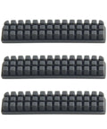 Three silicone wiper brushes from A1 Nozzle Brush Replacement Kit For 3D Printers With Hotbed Mounted Silicone Wiper Cleaning Tool Three Pack To Keep Nozzles Clean And Prints On Point Not Compatible With A1 Mini.