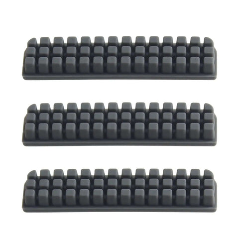 Three silicone wiper brushes from A1 Nozzle Brush Replacement Kit For 3D Printers With Hotbed Mounted Silicone Wiper Cleaning Tool Three Pack To Keep Nozzles Clean And Prints On Point Not Compatible With A1 Mini.
