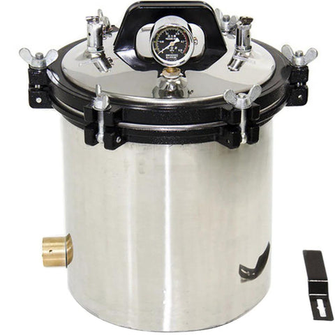 OLizee electric heated autoclave steam sterilizer, 4.7 gal (18 L), stainless steel shell