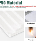 Slick White Wall Access Door And Concealed PVC Inspection Panel Paintable Utility Cover With Clean Flush Finish To Mask Messy Plumbing And Wiring Clutter Zero Hassle 30 By 30 Inch Reveal made of waterproof and fireproof PVC material.