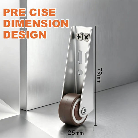 Heavy Duty Vertical Track Roller Wheels For Sliding Doors Built Badass to Kill Sagging Drag, showing precise dimensions of 25mm x 79mm.