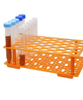 Three Pack Test Tube Rack With Fifty Wells, 16mm Hole Diameter, Holds 10ml And 15ml Centrifuge Tubes, Detachable Plastic Lab Stand