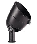 Low Voltage Landscape LED Accent Light Three Point Five Watt 3000K Warm White Wet Rated For Outdoor Beds And Yards In Textured Architectural Bronze Finish 12 Volt System Compatible With Easy Install 16155AZT30 in side view showing textured bronze finish and adjustable head.