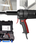 Pro Grade Electric Blind Rivet Gun featuring a smooth 27mm stroke with case, ideal for aluminum steel copper metal sheets.