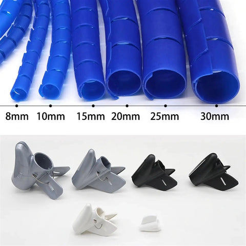 Durable Spiral Cable Management Sleeve For Home And Office Use, Easy Wrap Wire Protector Tube, 10mm Cable Sleeve Keeps Cords Neat