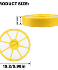 Front Filter Replacement For DC14 DC15 Animal All Floors Vacuum Cleaners, yellow round filter, 5.98in diameter, 1.1in height.
