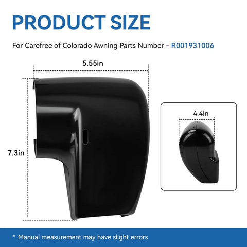 RV Awning End Cap Replacement Kit Compatible With Altitude And Compass Arm Hardware R001931006 size dimensions