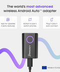 Wireless Android Auto Adapter That Converts Factory Wired To Wireless, Bluetooth And WiFi Auto Connect, Plug And Play Setup