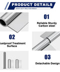 Tough As Nails Weld On Lift Off Hinges 4 Pack Removable Flag Hardware 440 Lbs Capacity Heavy Duty showing carbon steel and rustproof design.
