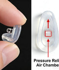 Five Pairs Of Air Chamber Silicone Eyeglasses Nose Pads 15x8mm Upgrade Replacement Kit With Screw In Pads Universal Screws And Micro Screwdriver