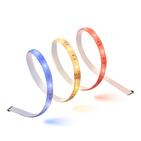 ZigBee RGBW Flex Strip Starter Kit For Smart Home Lighting, Tunable White And Full Color, coiled flexible light strips
