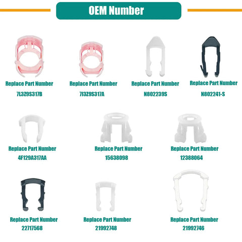 280 Pieces Fuel Line Retainer Clips Set With 11 Sizes For 1/2 Inch And 5/8 Inch Fuel Lines Fits Ford LaCrosse Century Allure Lucerne GMC Envoy And Other GM Vehicles Must Have Auto Repair Gear OEM replacement clips by part number