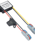 Beefy 17 To 60V DC Buck Converter Down To 12V 3A 36W IP67 Waterproof Power Module Easy Wire In Setup, side view