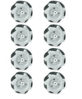 60Mm Mecanum Omni Wheels For DIY Robot Builds All Direction Drive Wheel Set 8 Pieces With TT Coupling ABS Rubber Gray Black Compatible