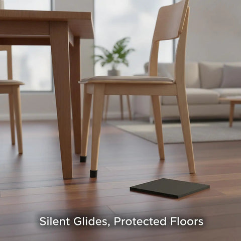 Self Adhesive EVA Furniture Leg Pads For Floor Protection Cushioned Glides on chair in living room