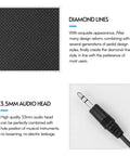Close-up image of diamond-textured surface and 3.5mm audio head for Rock Solid Sustain Pedal With 3.5mm And 6.35mm Interface.