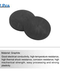 Round Graphite Block Disk Ingot For Melting And Electrolysis High Purity Graphite Electrode Plate Sheet 60x5mm Pack Of 2 Black