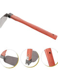 Heavy Duty Stainless Steel Garden Hoe With Ergonomic Wooden Handle Lightweight Planting Tool for soil and lawn care